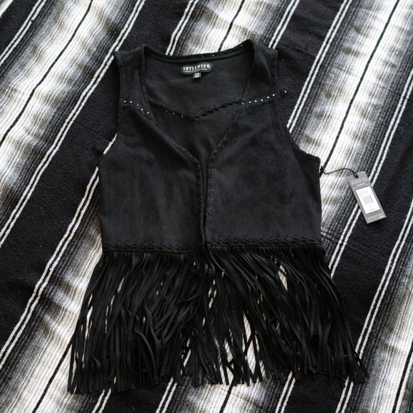 NWT Idyllwind Vest with Fringe L - Picture 2 of 9